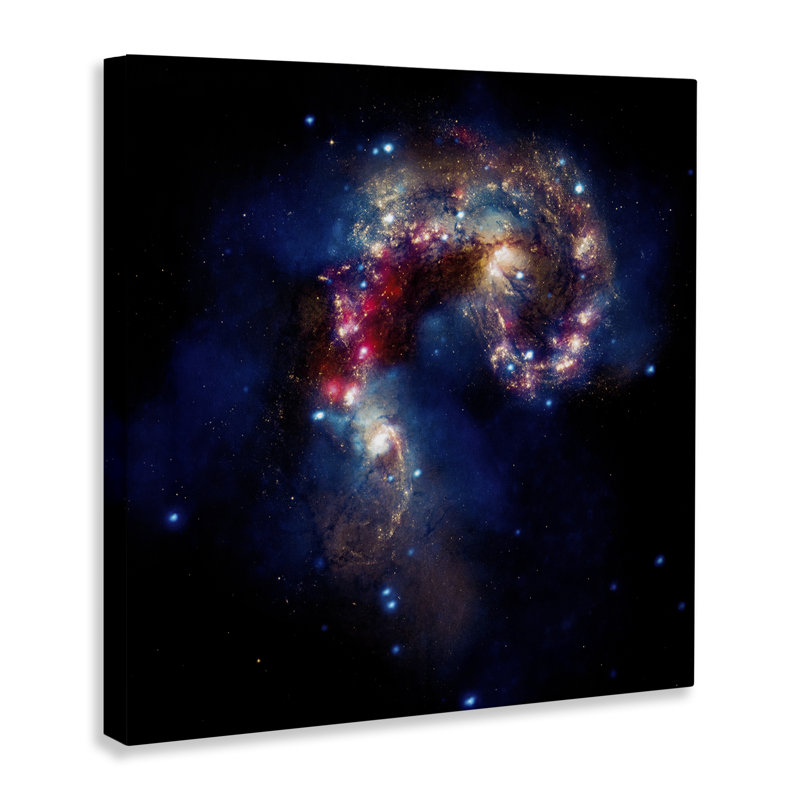 Art mural sur toile Vivid Nebula Galaxy par Wild Apple Portfolio, H 24 po x l 24 po