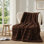 Jeté en fausse fourrure, couverture en fourrure de lapin pour lit, canapé, couverture en peluche vison super doux