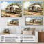«Camping Van Scenery - Camping Travel», reproduction d'art mural-467237258-467237257