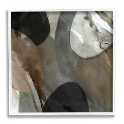" Contemporary Round Layered Shapes " Acrylic Print