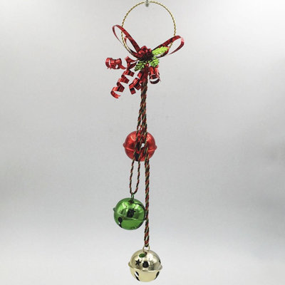 Cloche de Noël en fer forgé, or luxueux