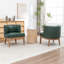 Fauteuil demi-tonneau rembourré Ezra-786368250