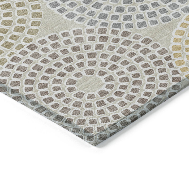 Tapis intérieur / extérieur mâle avec envers antidérapant, Rectangle 10 pi x 14 pi