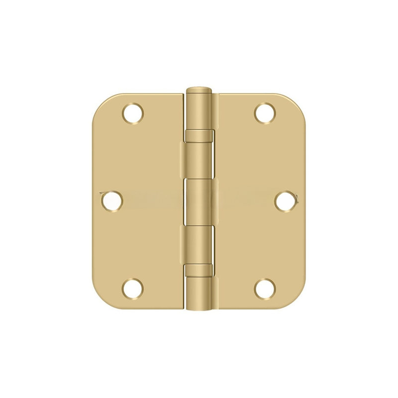 Steel Hinge, Brushed Brass