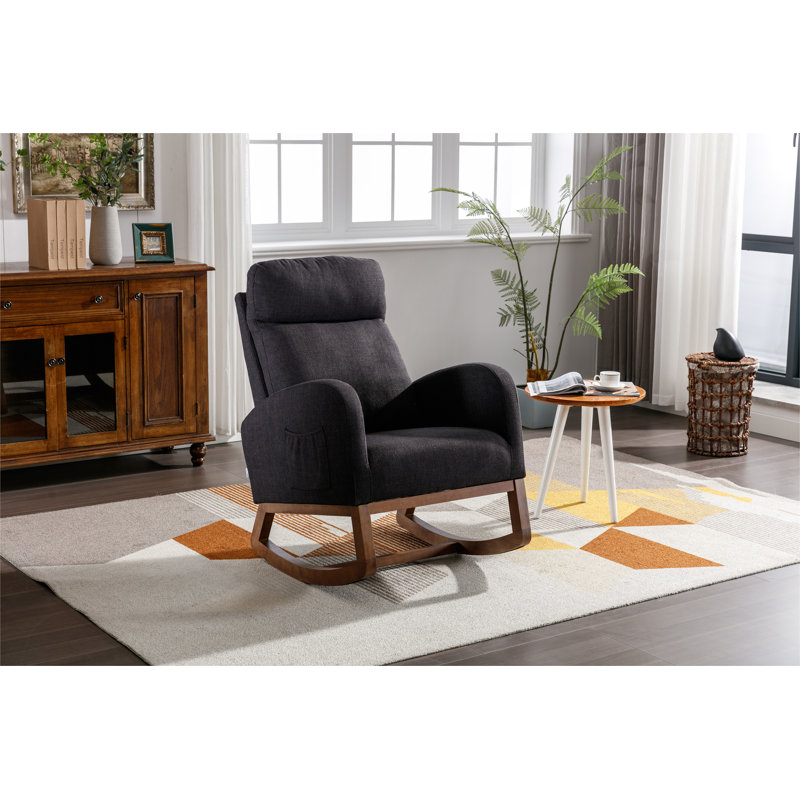 Chaise berçante de salon, Noir