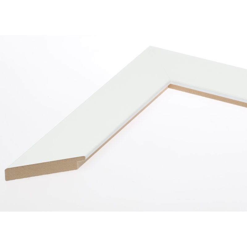 Miroir mural Hyler, 71 po x 32 po, Blanc mat