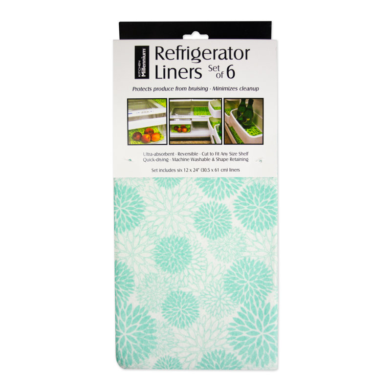 Winston Porter Universal Refrigerator Liner, Aqua