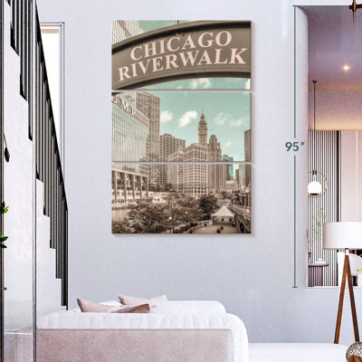 Nicci Chicago Riverwalk, style rétro