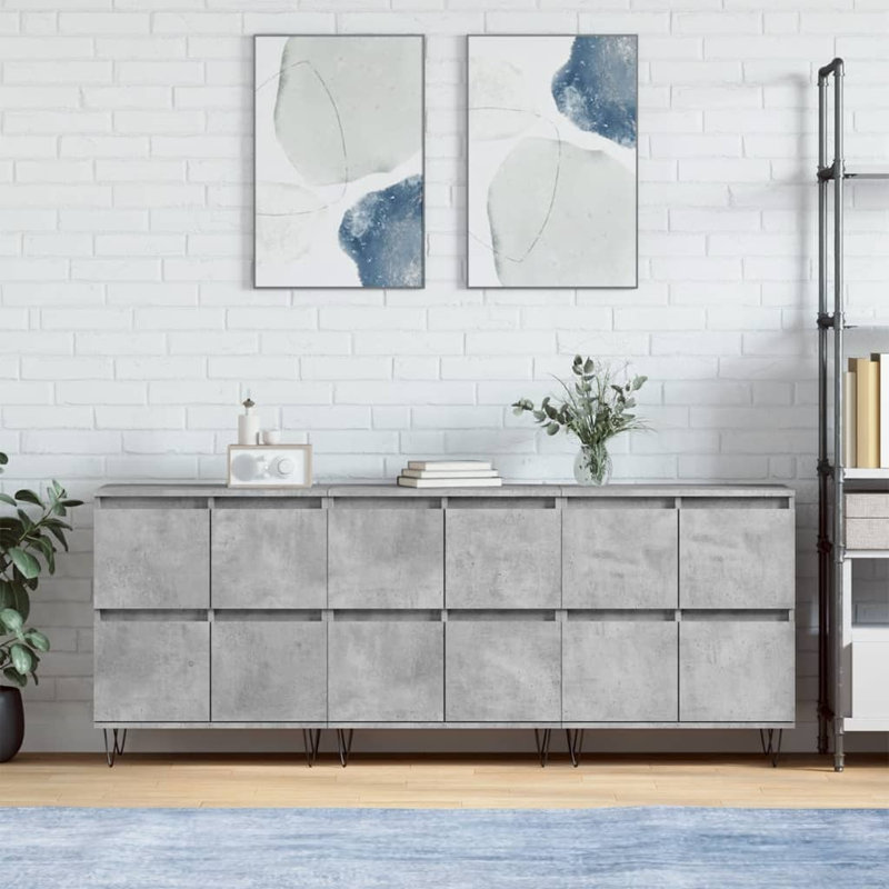 Killory 180cm Sideboard, Concrete Grey