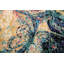 Tapis oriental contemporain abstrait à motif végétal noué à la main 4 x 6