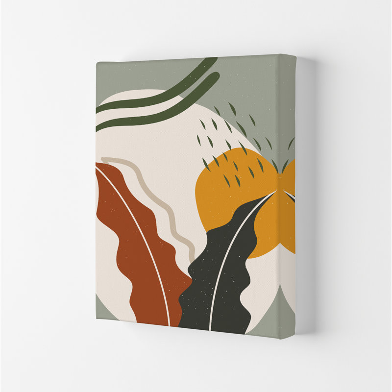 Botanical Abstract 4 1 Piece Wall Art, 59.4cm H x 42cm W x 4cm D, No Framed