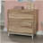 Lateral File with Two Drawers, Acacia finish