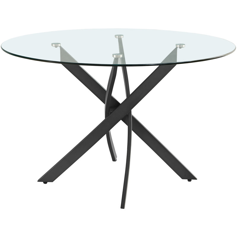Xander 48" Dining Table, Black