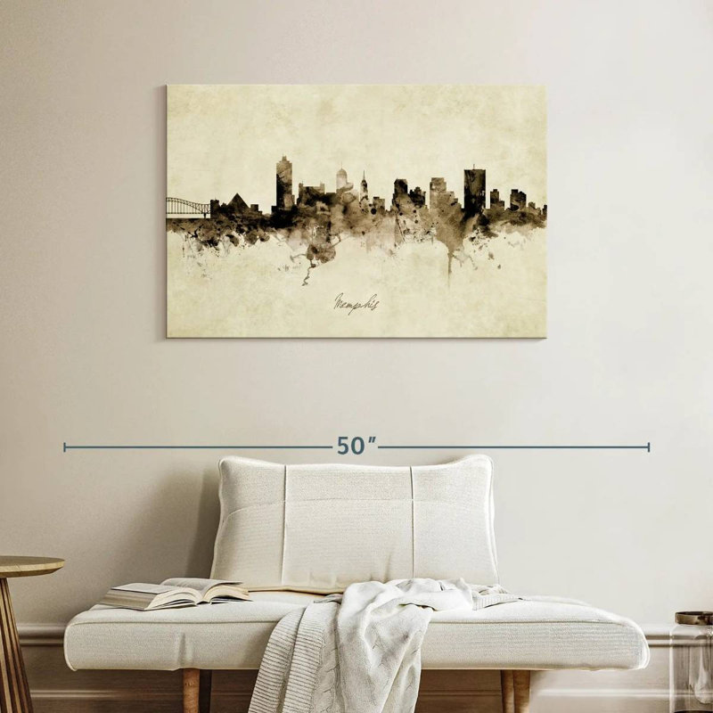 Memphis, Tennessee, horizon I, H 26 po x l 39 po