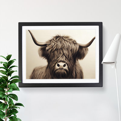 Highland Cow View Vol.1 - Framed Print