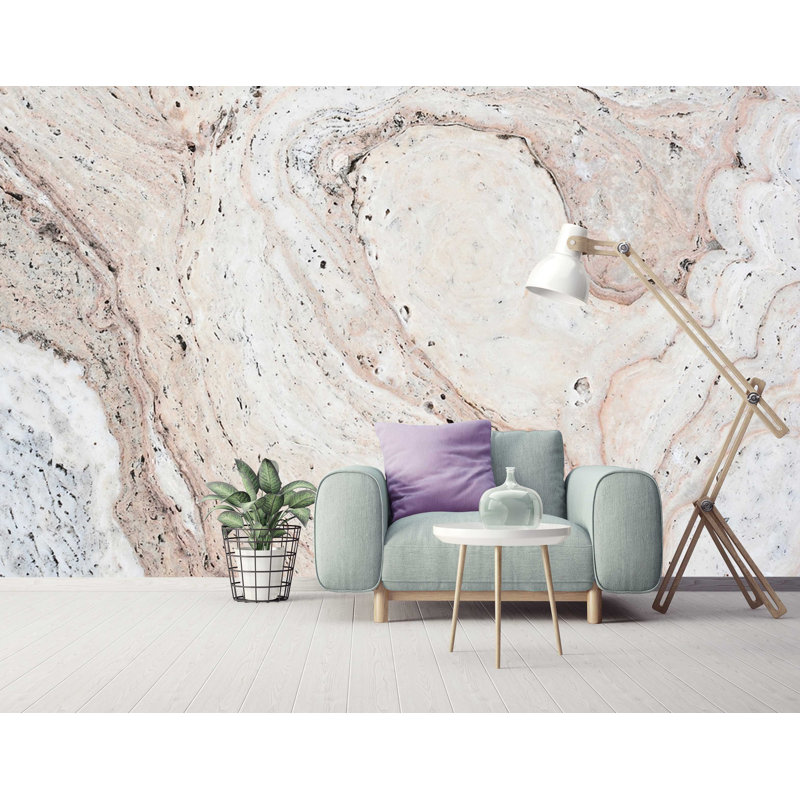 Papier peint amovible abstrait Crack Marble, L 9 po x l 15 po