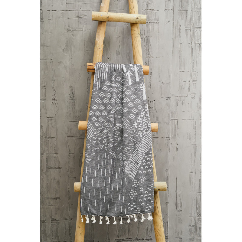 Serviette de plage 100% coton Cheesman, gris