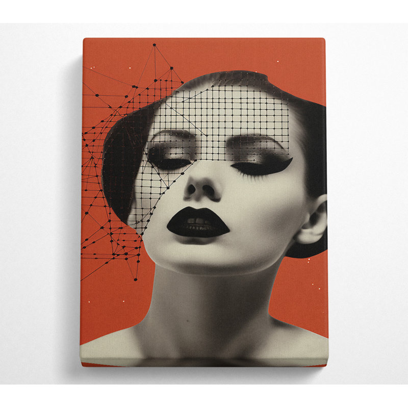 Abstract Fashion Retro - Wrapped Canvas Print, 121.9cm H x 81cm W x 10cm D