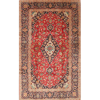 Tapis traditionnel rouge / brun