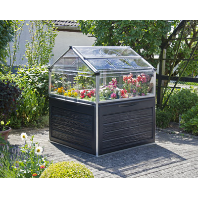Palram - Canopia Plant Inn 4 Ft. W x 4 Ft. D Hobby Polycarbonate Mini Greenhouse Kit