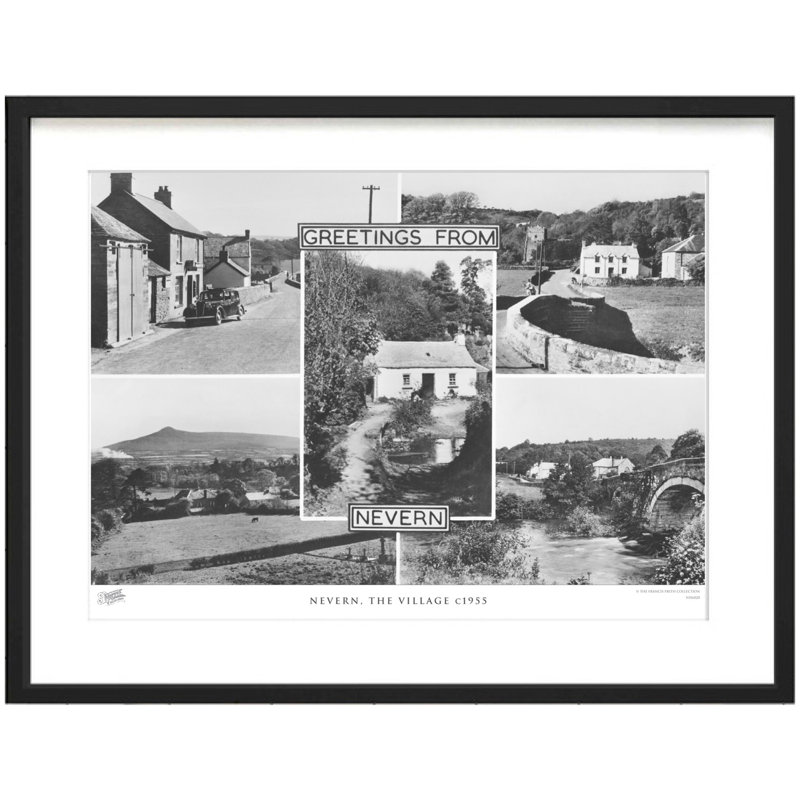 Nevern, The Village C1955 by Francis Frith - Single Picture Frame Print, 28cm H x 36cm W x 2.3cm D
