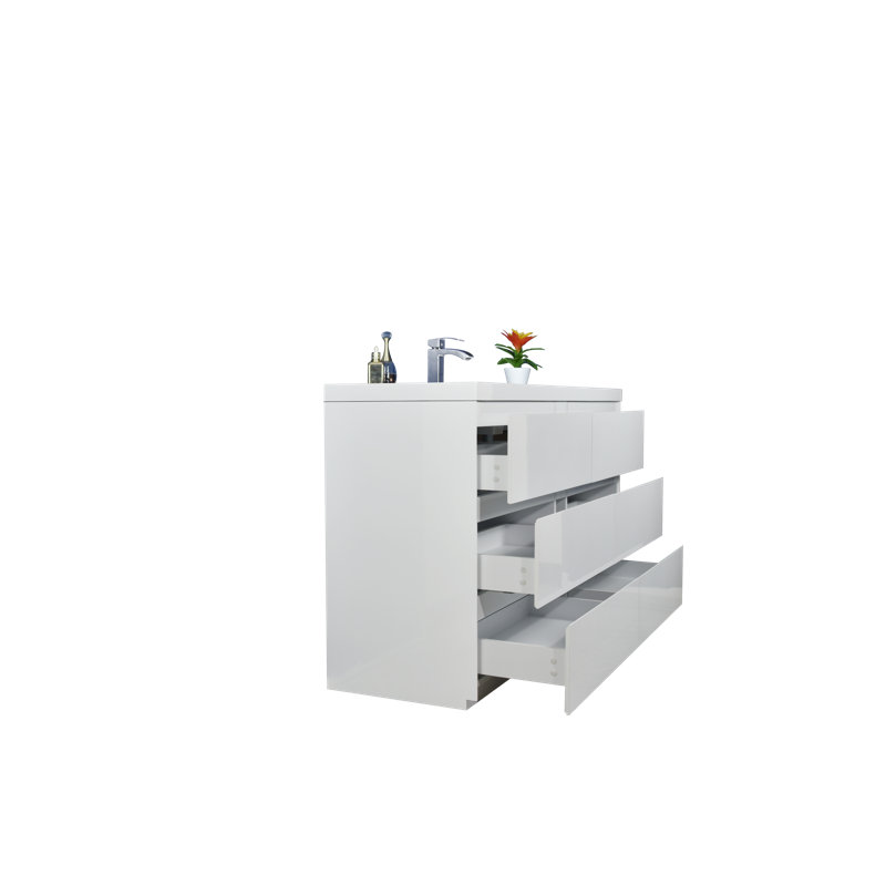 Hargrave 58.5 " Single Bathroom Vanity Base, Natural Oak