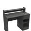 Bureau d'ordinateur avec 2 tablettes de rangement et tiroir