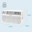 Climatiseur à travers le mur Keystone 10 000 BTU 115V avec télécommande ACL Follow Me-124199514