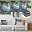 Fenêtre vue de la mer méditerranée cuisine oranges I - cuisine, art mural-112426542-112426537