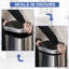 Steel Motion Sensor Rubbish Bin-712911127