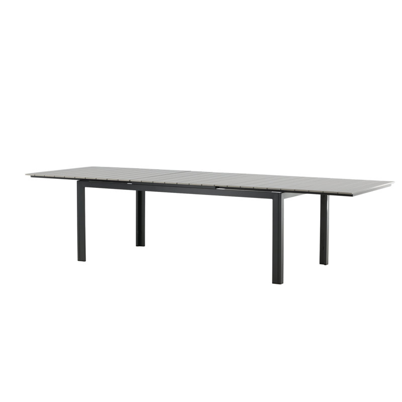 Faiyaz Rectangular Extendable Outdoor Dining Table, H75 x L224 x W100cm