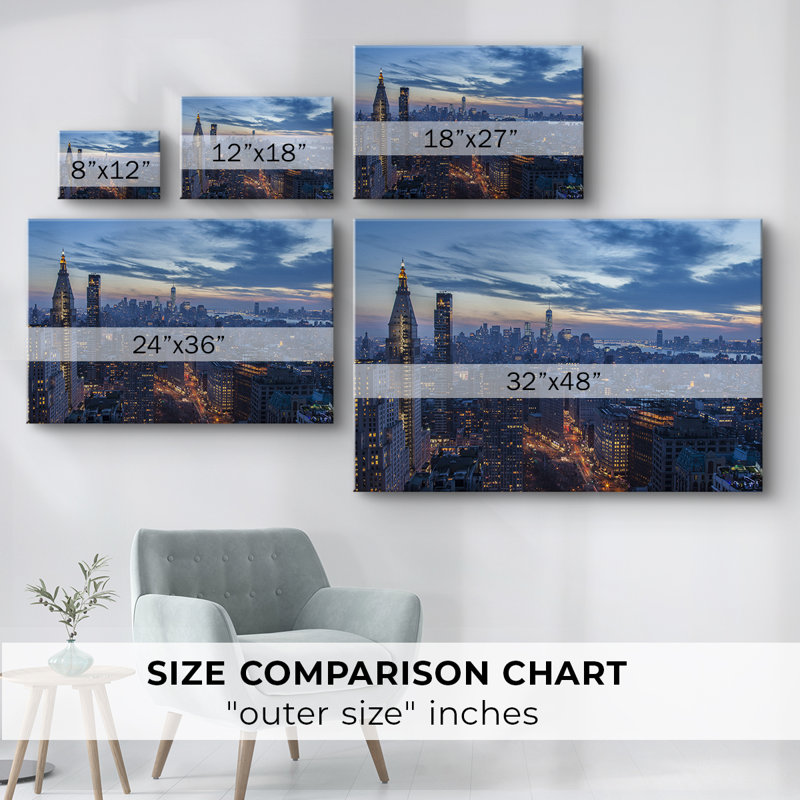 Twilight City - Cavas enveloppés de galerie, 18 x 27