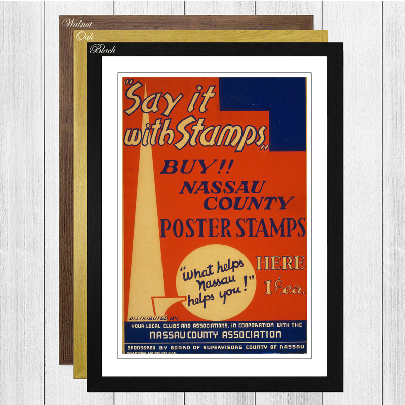 Single Picture Frame Print, Black