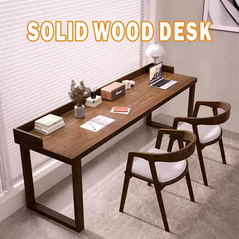Ensemble de bureau en bois massif avec chaise Dezzarae 3