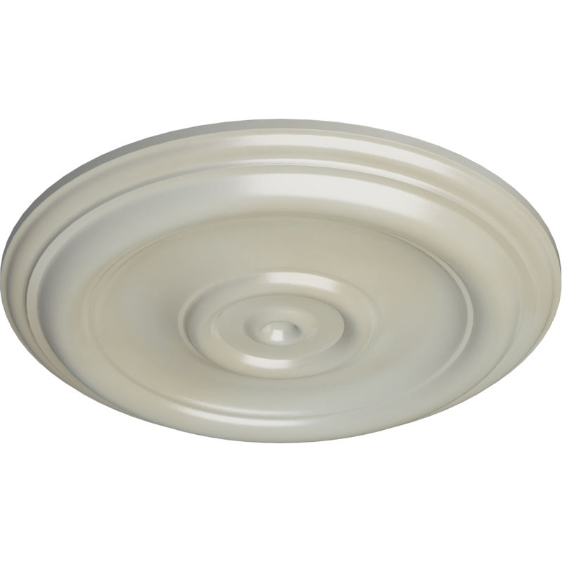 Médaillon de plafond traditionnel H 12 po x l 12 po x P 1 po, Bleu Flash