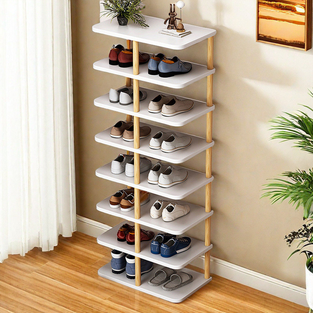 Rosem May 8 Tier 16 Double Corner Shoe Rack - Wayfair Canada