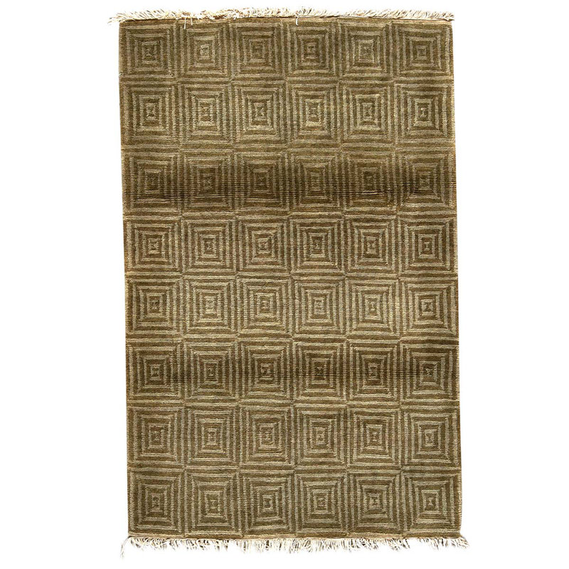 Hand Woven Wool Geometric Area Rug