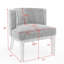 Fauteuil demi-tonneau rembourré Ezra-786368251