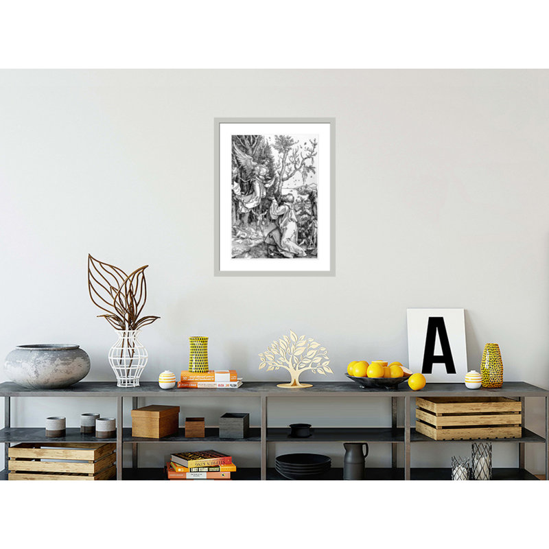 Joachim et l'ange de la série «Life of the Virgin» par Albrecht Dürer, impression giclée sur cadre, H 29,5 po x l 22,51 po