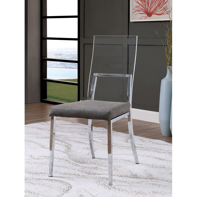 Glendale 19.25'' H Fabric Upholstered Metal Side Chair