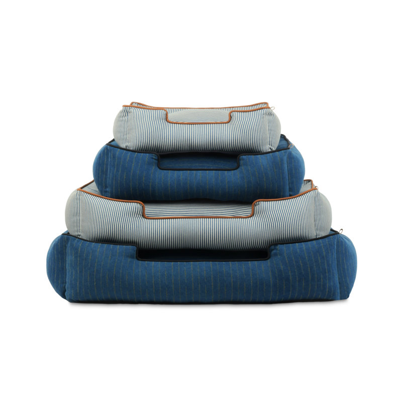 Manhattan Lounge Dog Bed - Chelsea, 8" H x 31" W x 25" D, Dark Blue