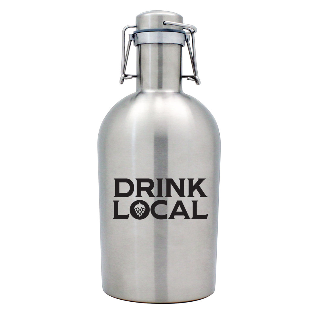 Alta Drink Local Beer Stainless 64 oz. Growler Winston Porter 