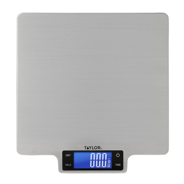 Taylor 4.4 lb. Capacity Digital Kitchen Scale with Bowl