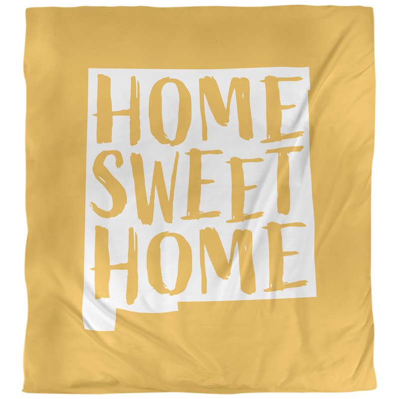 Housse de couette home new mexico new, Polyester brossé, Jaune