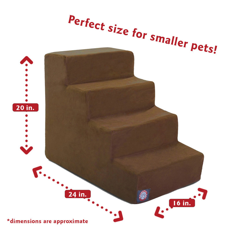 Escalier pour animal 4 marches Villa, Chocolat
