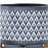 Ceramic 5" Aztec Planter on Wooden Stand, Gray-1555500751