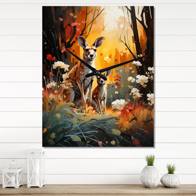 Cesaria - Kangaroo Wall Clock