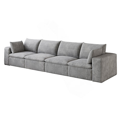 Canapé d'angle modulaire Cloud à assise profonde avec coussins amovibles