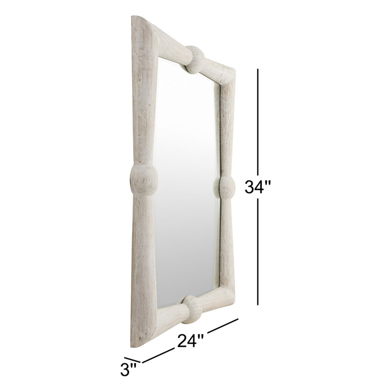 Branka Accent Mirror, 34" x 24", White