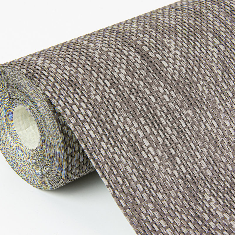 Loom Abstract Wallpaper Roll, Charcoal